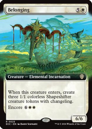 Belonging (Extended Art) (ECC-025) [Commander: Lorwyn Eclipsed]