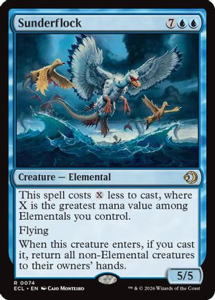 Sunderflock (ECL-074) [Lorwyn Eclipsed]
