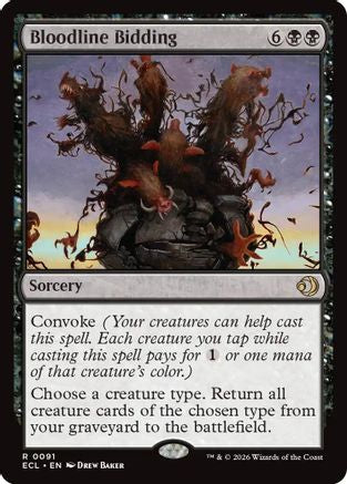 Bloodline Bidding (ECL-091) [Lorwyn Eclipsed] Foil