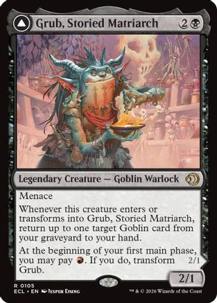 Grub, Storied Matriarch (ECL-105) [Lorwyn Eclipsed] Foil