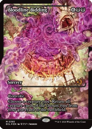 Bloodline Bidding (Showcase) (ECL-385) [Lorwyn Eclipsed] Foil