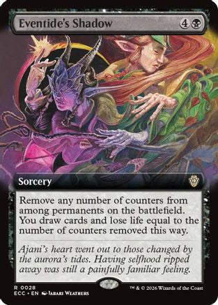 Eventide's Shadow (Extended Art) (ECC-028) [Commander: Lorwyn Eclipsed]