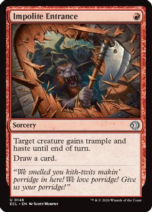 Impolite Entrance (ECL-146) [Lorwyn Eclipsed]