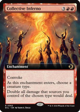 Collective Inferno (Extended Art) (ECL-363) [Lorwyn Eclipsed] Foil