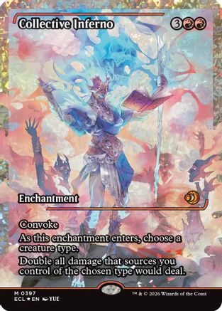 Collective Inferno (Showcase) (Fracture Foil) (ECL-397) [Lorwyn Eclipsed] Foil