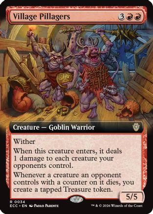 Village Pillagers (Extended Art) (ECC-034) [Commander: Lorwyn Eclipsed]