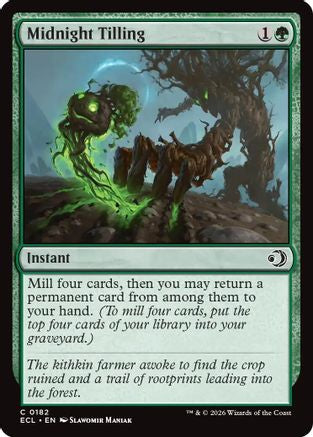 Midnight Tilling (ECL-182) [Lorwyn Eclipsed] Foil