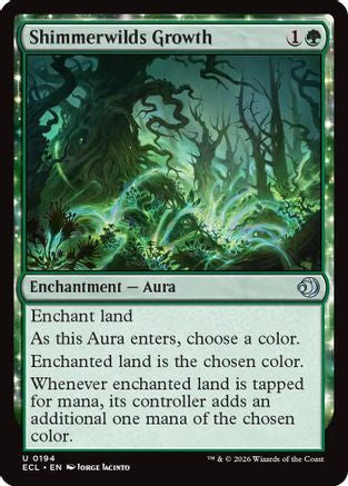 Shimmerwilds Growth (ECL-194) [Lorwyn Eclipsed] Foil