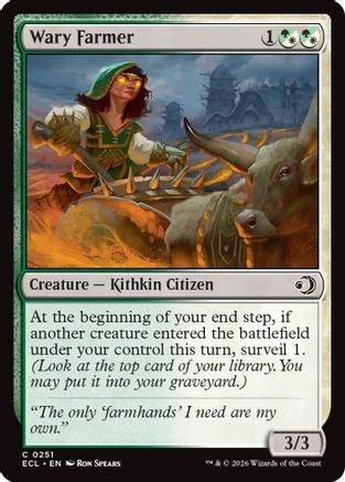 Wary Farmer (ECL-251) [Lorwyn Eclipsed] Foil