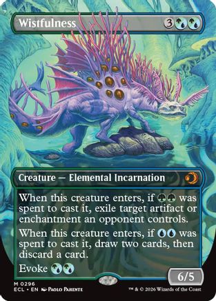 Wistfulness (Borderless) (ECL-296) [Lorwyn Eclipsed] Foil