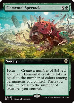 Elemental Spectacle (Extended Art) (ECC-035) [Commander: Lorwyn Eclipsed]