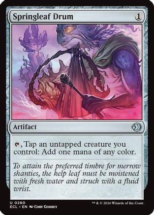 Springleaf Drum (ECL-260) [Lorwyn Eclipsed] Foil