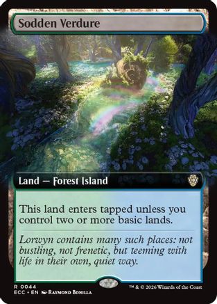 Sodden Verdure (Extended Art) (ECC-044) [Commander: Lorwyn Eclipsed]