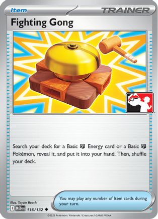 Fighting Gong (116/132) [Prize Pack Series Cards] Holofoil - Uncommon