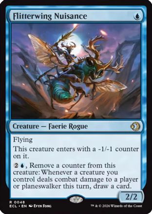 Flitterwing Nuisance (ECL-048) [Lorwyn Eclipsed] Foil