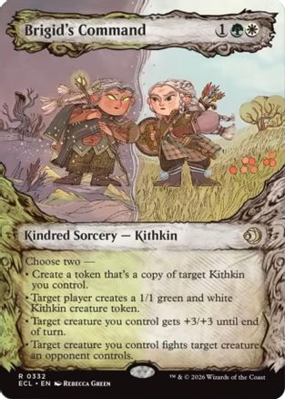 Brigid's Command (Showcase) (ECL-332) [Lorwyn Eclipsed] Foil
