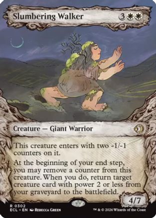 Slumbering Walker (Showcase) (ECL-302) [Lorwyn Eclipsed] Foil