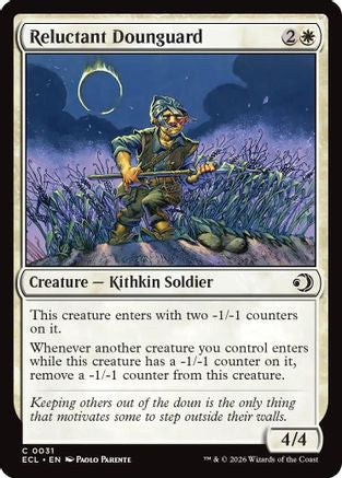 Reluctant Dounguard (ECL-031) [Lorwyn Eclipsed] Foil