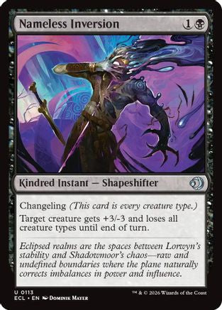 Nameless Inversion (ECL-113) [Lorwyn Eclipsed]
