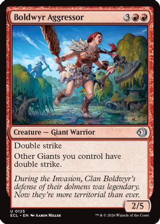Boldwyr Aggressor (ECL-125) [Lorwyn Eclipsed] Foil