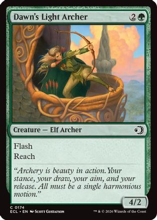 Dawn's Light Archer (ECL-174) [Lorwyn Eclipsed] Foil