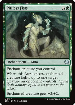 Pitiless Fists (ECL-187) [Lorwyn Eclipsed] Foil