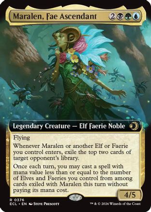 Maralen, Fae Ascendant (Extended Art) (ECL-376) [Lorwyn Eclipsed] Foil