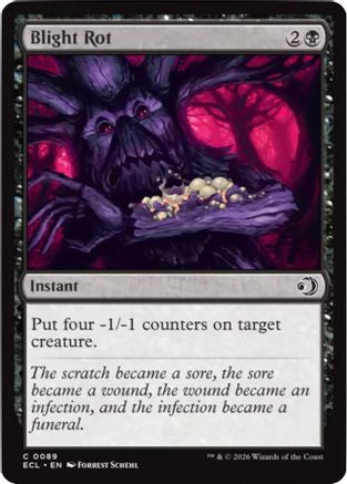 Blight Rot (ECL-089) [Lorwyn Eclipsed] Foil