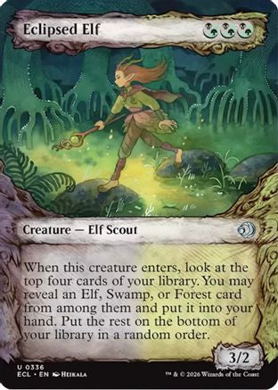 Eclipsed Elf (Showcase) (ECL-336) [Lorwyn Eclipsed]