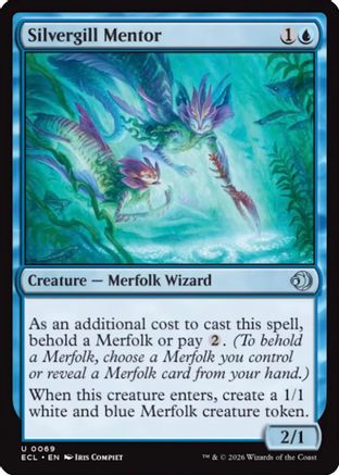 Silvergill Mentor (ECL-069) [Lorwyn Eclipsed] Foil