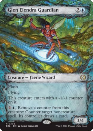Glen Elendra Guardian (ECL-305) (Showcase) [Lorwyn Eclipsed] Foil
