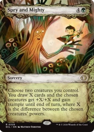 Spry and Mighty (Showcase) (ECL-329) [Lorwyn Eclipsed]