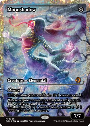 Moonshadow (ECL-396) (Showcase) (Fracture Foil) [Lorwyn Eclipsed] Foil