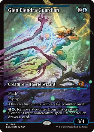 Glen Elendra Guardian (ECL-383) (Showcase) [Lorwyn Eclipsed] Foil