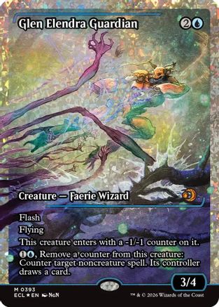 Glen Elendra Guardian (ECL-393) (Showcase) (Fracture Foil) [Lorwyn Eclipsed] Foil