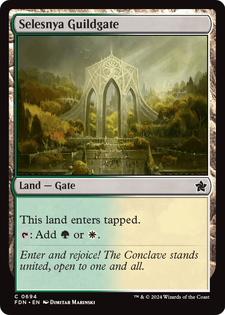 Selesnya Guildgate (FDN-694) [Foundations]