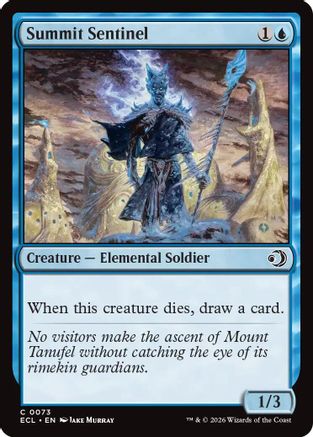 Summit Sentinel (ECL-073) [Lorwyn Eclipsed] Foil