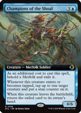 Champions of the Shoal (Extended Art) (ECL-356) [Lorwyn Eclipsed]
