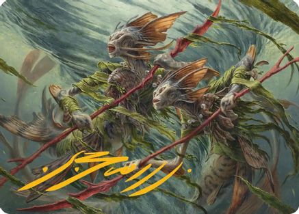 Champions of the Shoal Art Card (Gold-Stamped Signature) (ASECL-006) [Art Series: Lorwyn Eclipsed]