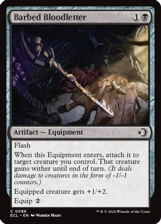 Barbed Bloodletter (ECL-086) [Lorwyn Eclipsed] Foil