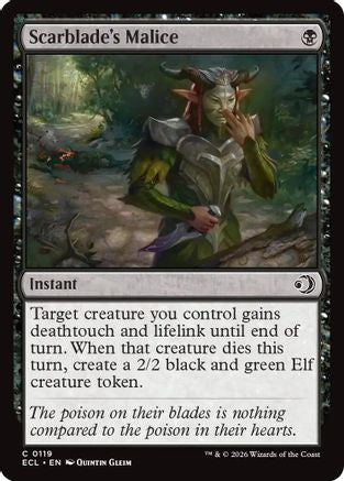Scarblade's Malice (ECL-119) [Lorwyn Eclipsed] Foil