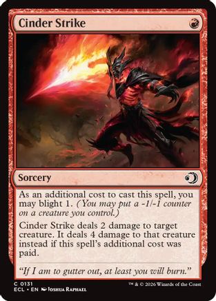 Cinder Strike (ECL-131) [Lorwyn Eclipsed] Foil