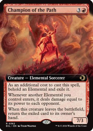 Champion of the Path (Extended Art) (ECL-362) [Lorwyn Eclipsed] Foil