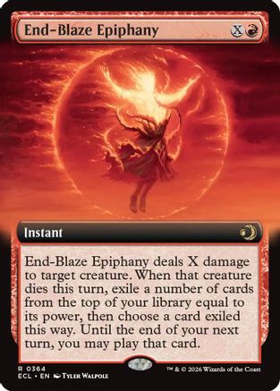 End-Blaze Epiphany (Extended Art) (ECL-364) [Lorwyn Eclipsed] Foil
