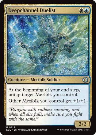 Deepchannel Duelist (ECL-213) [Lorwyn Eclipsed] Foil