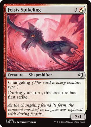 Feisty Spikeling (ECL-223) [Lorwyn Eclipsed] Foil