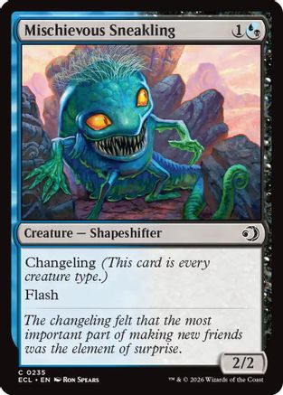 Mischievous Sneakling (ECL-235) [Lorwyn Eclipsed] Foil