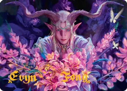 Dawnhand Eulogist Art Card (Gold-Stamped Signature) (ASECL-014) [Art Series: Lorwyn Eclipsed]