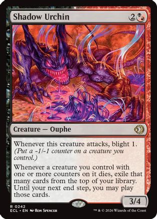 Shadow Urchin (ECL-242) [Lorwyn Eclipsed]