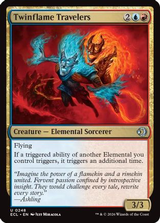 Twinflame Travelers (ECL-248) [Lorwyn Eclipsed] Foil